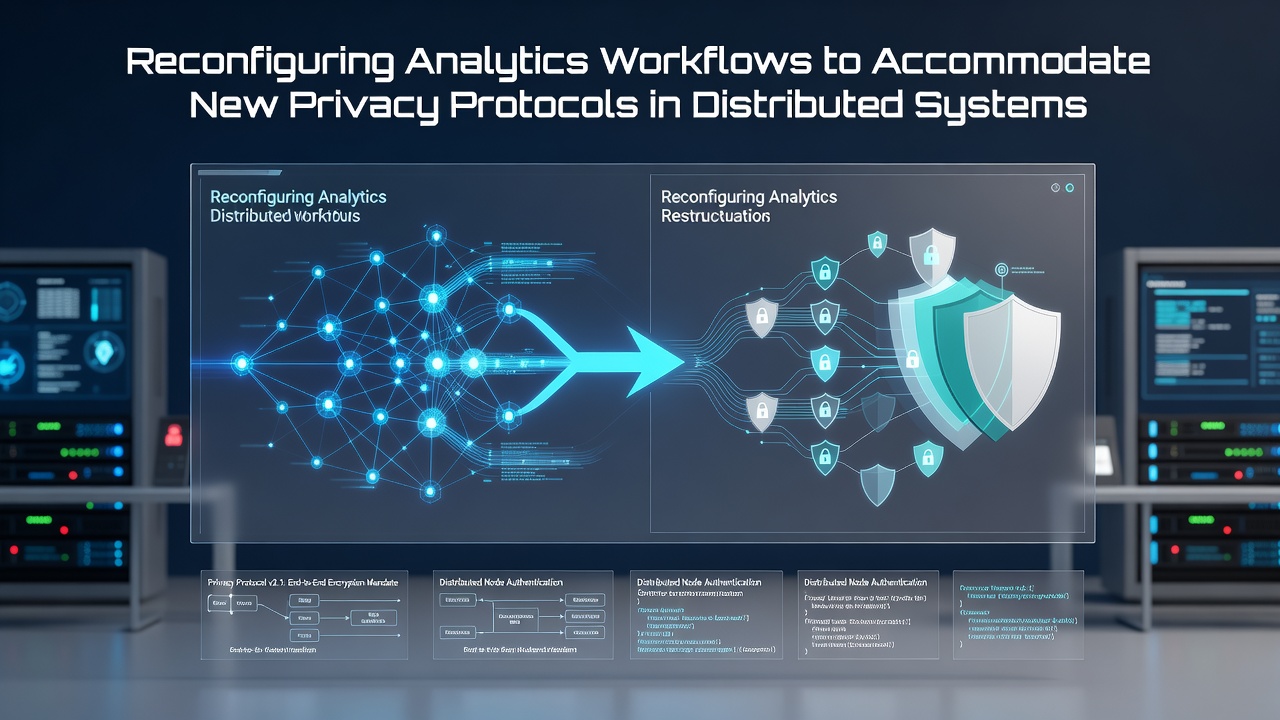 Reconfiguring Analytics Workflows to Accommodate New Privacy Protocols in Distributed Systems